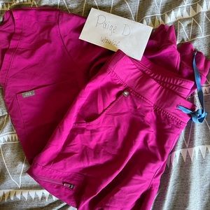 Raspberry sorbet figs set